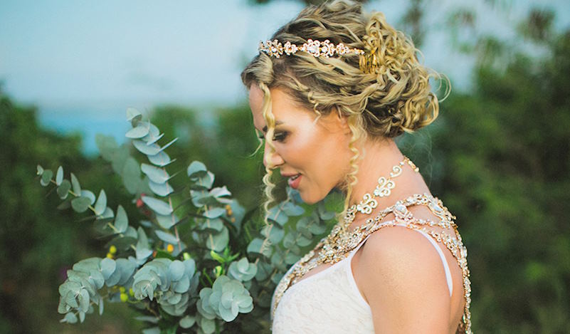 Grecian goddess-inspired wedding hairstyles